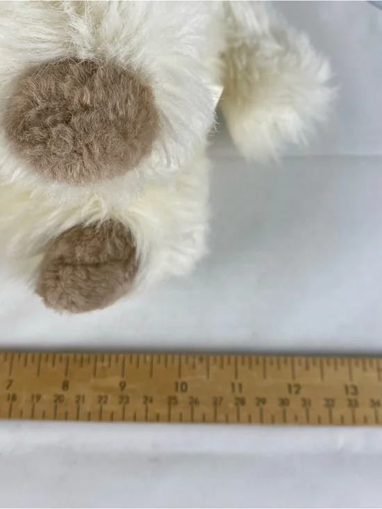 KinderGund Plush Lamb Sheep Stuffed Animal Rattle Vintage 1988 Cream Soft Toy - Picture 8 of 9